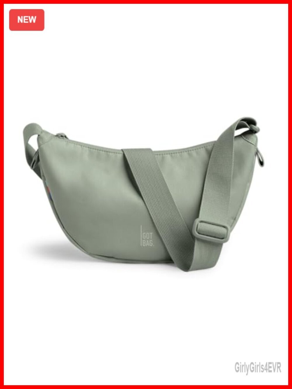 Crossbody Bag Adjustable Strap Water-Resistant Recycled Materials Shoulder Purse